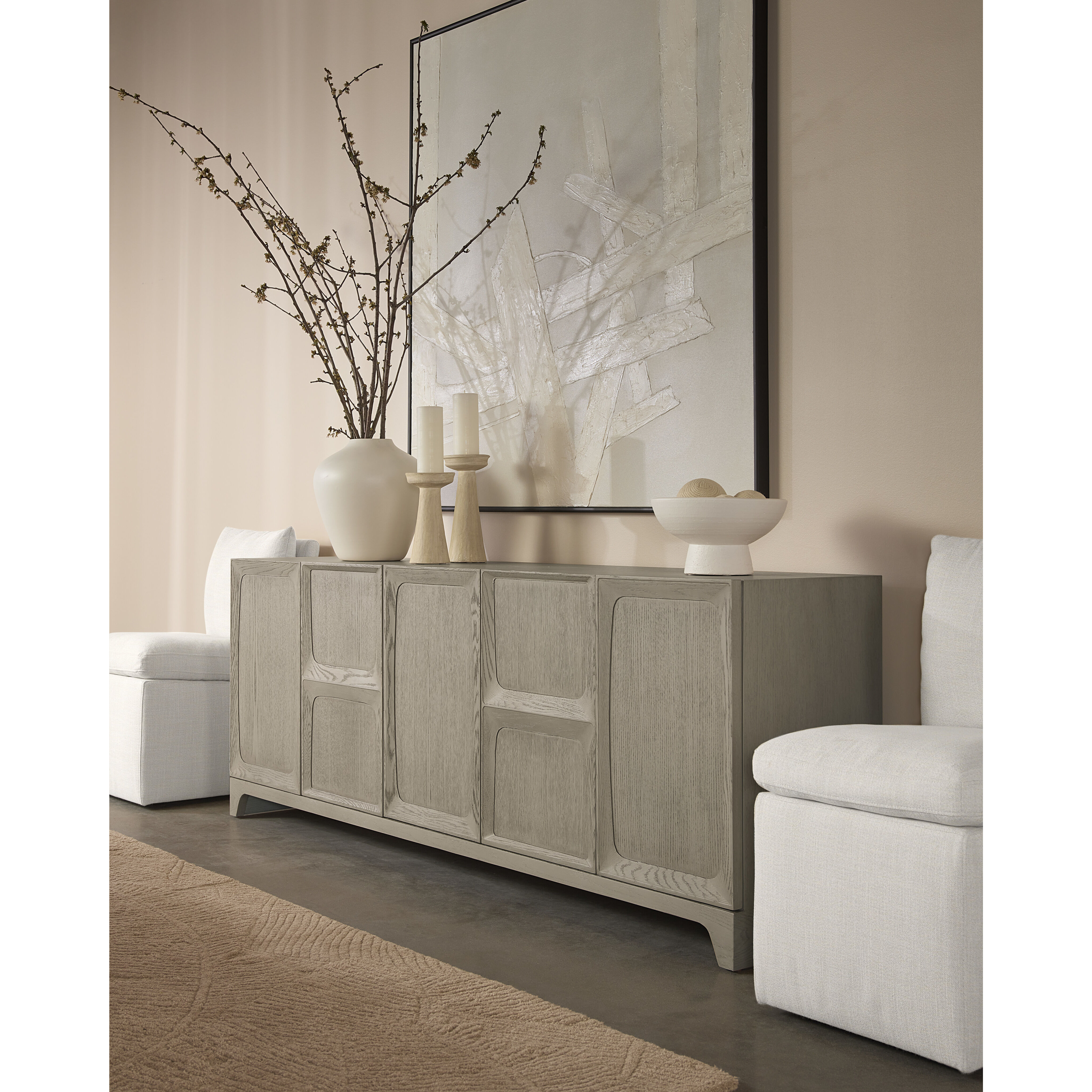Rhaenyra 86 X 19 inch Sand Beige Sideboard